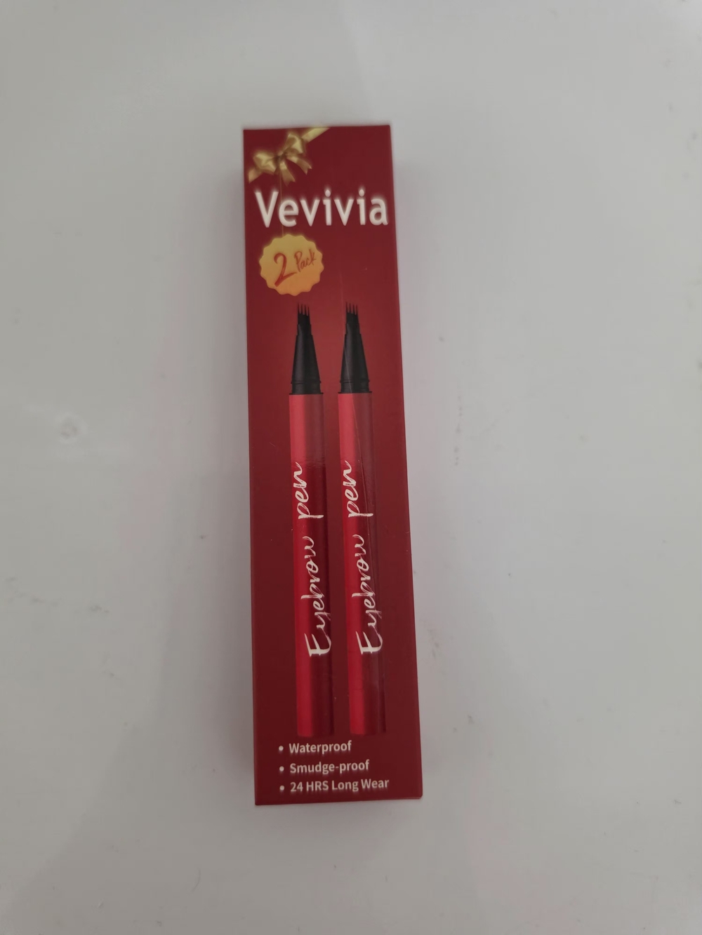 Vevivia 2-Pack Microblading Eyebrow Pen - Dark Brown Waterproof